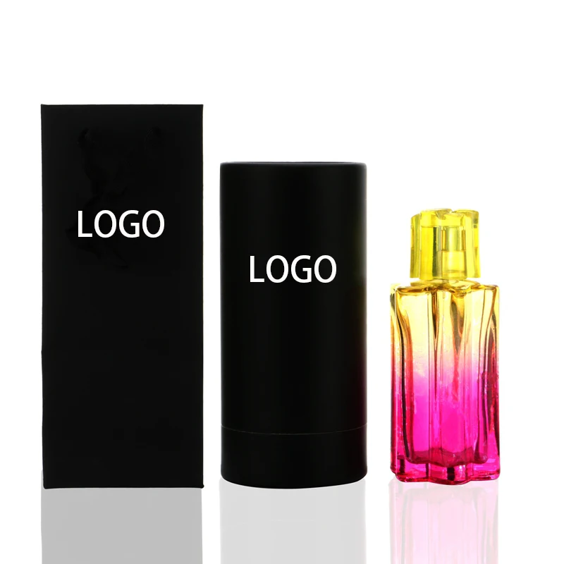 Custom Color High Grade Flower Shaped Perfume Glass Bottle Cosmetics Replacement Convenient Subpackage Glass Perfume Bottle