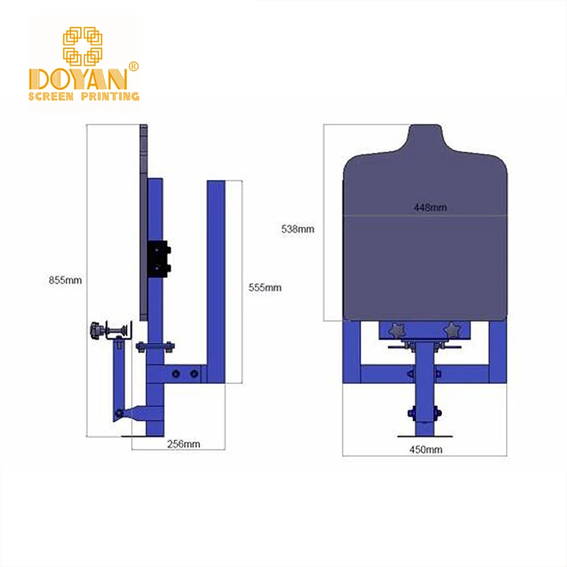 Single Color 1 Station Silk Screening Screenprint Press Screen Printing Machine