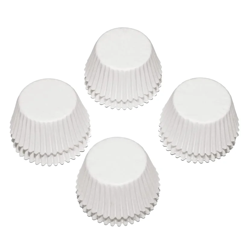 Pack of 500 Small White Paper Cupcake Moulds Baking Moulds Mini Paper Baking Moulds Muffin Cupcake Liners Greaseproof