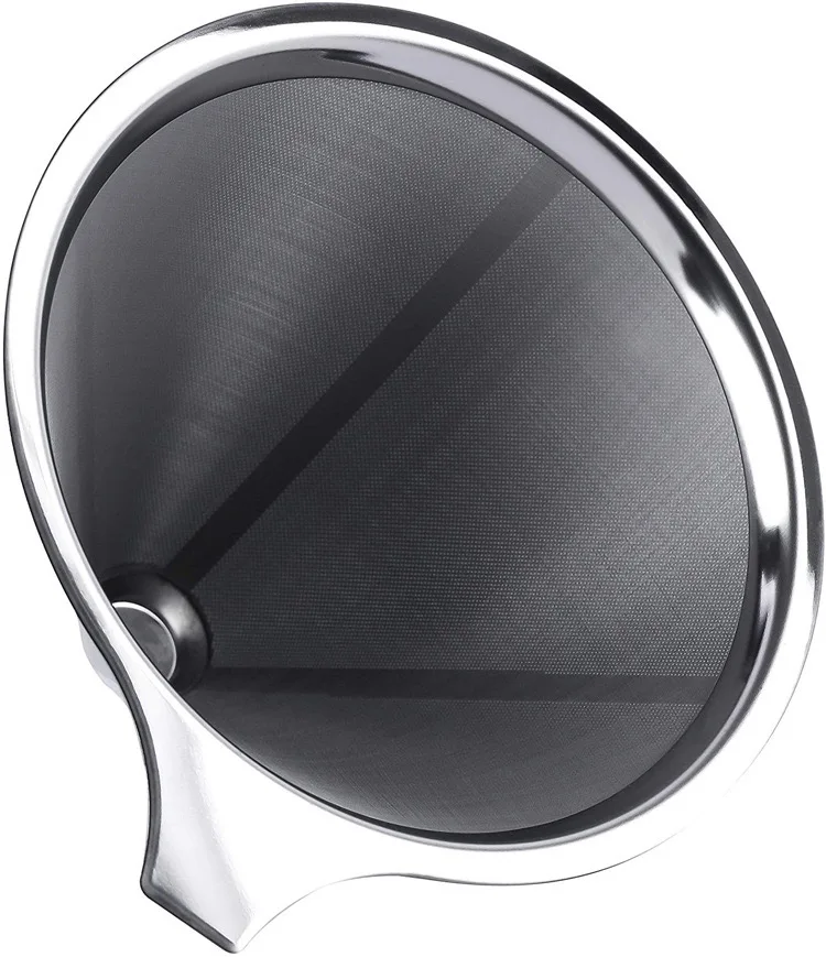 Factory Direct Supply Stainless Steel 304 Material 300 Mesh 600 Mesh Double Layer Coffee Filter with Holder