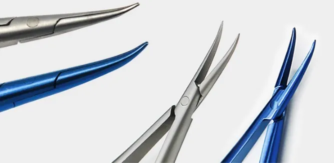 12.5cm Titanium Alloy Micro needle holder medical supplies