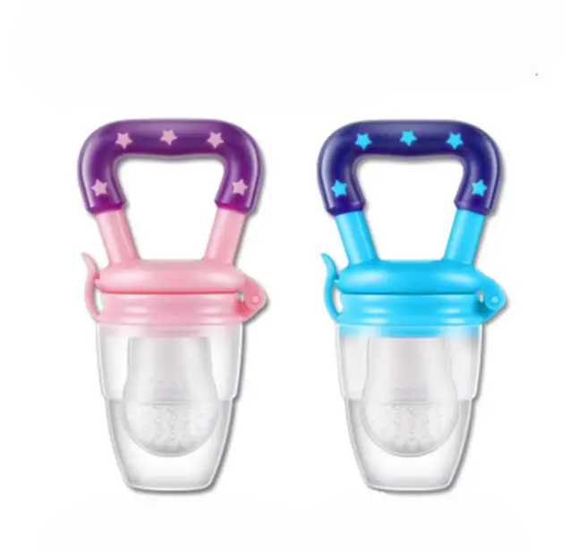 BPA Free Silicone Training Silicone Infant Teething Teether Toy baby fruit vegetable fresh food feeder pacifier
