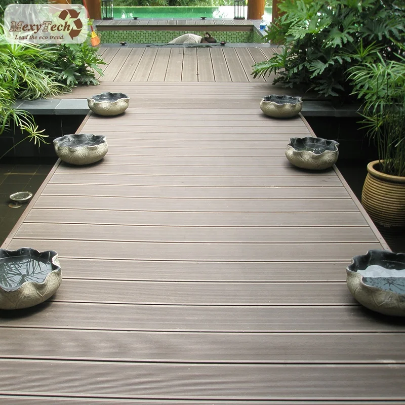 Hot sale Outdoor waterproof swimming pool flooring cover hollow wood plastic wpc composite decking