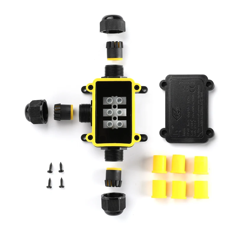 Greenway 1 in 2 out custom plastic IP68 waterproof enclosure junction box product