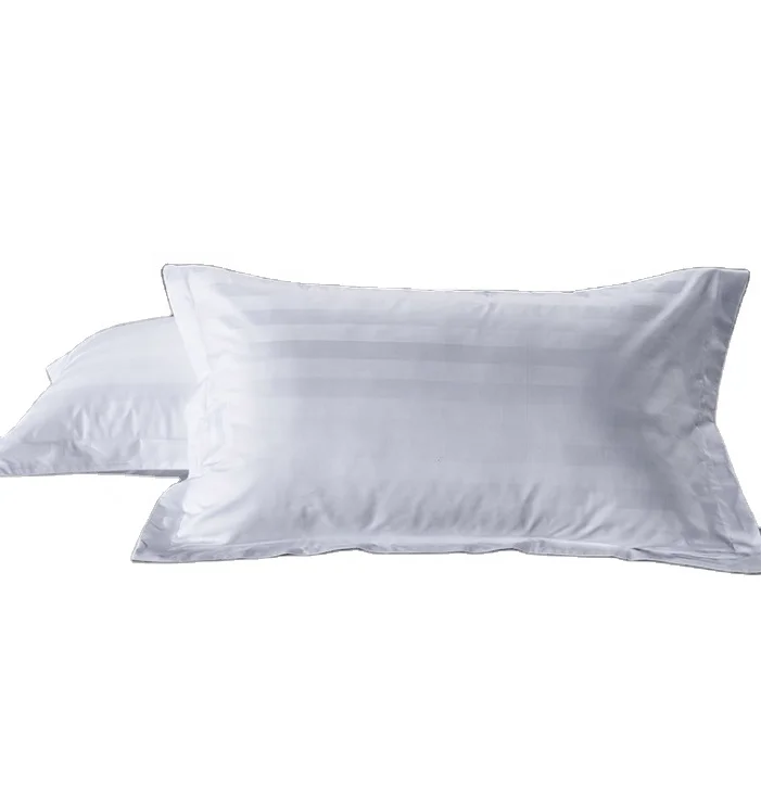 OEM single double queen king size cotton 40S 1 & 3cm stripe hotel bedding duvet cover bed sheet set