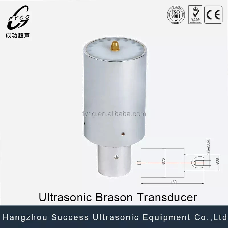 Factory directly sale 20khz 11000-12000pf Ultrasonic Branson Transducer High Amplitude Ultrasonic transducer for Branson