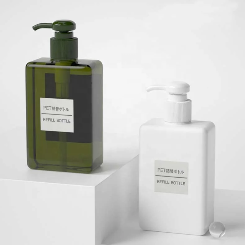 Wholesale Custom Capacity 450ml Backlog Type Shampoo PET Bottle