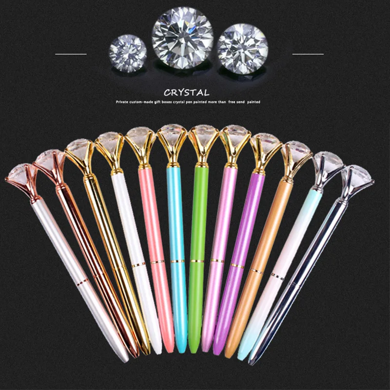 Luxury Cute Creative Custom Diamond Metal Office Gift Fashion Ballpoint Pen