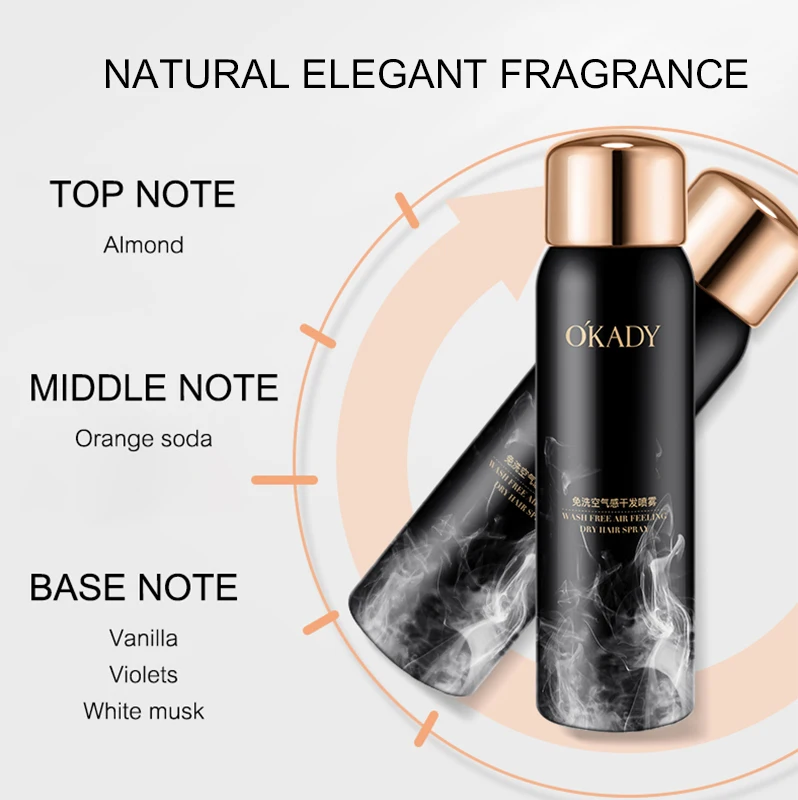 Factory direct sales Volumizing No-wash Remove Oil Hair Fluffy Spray Refreshing Clean Lazy Leave-In Dry Hair Spray