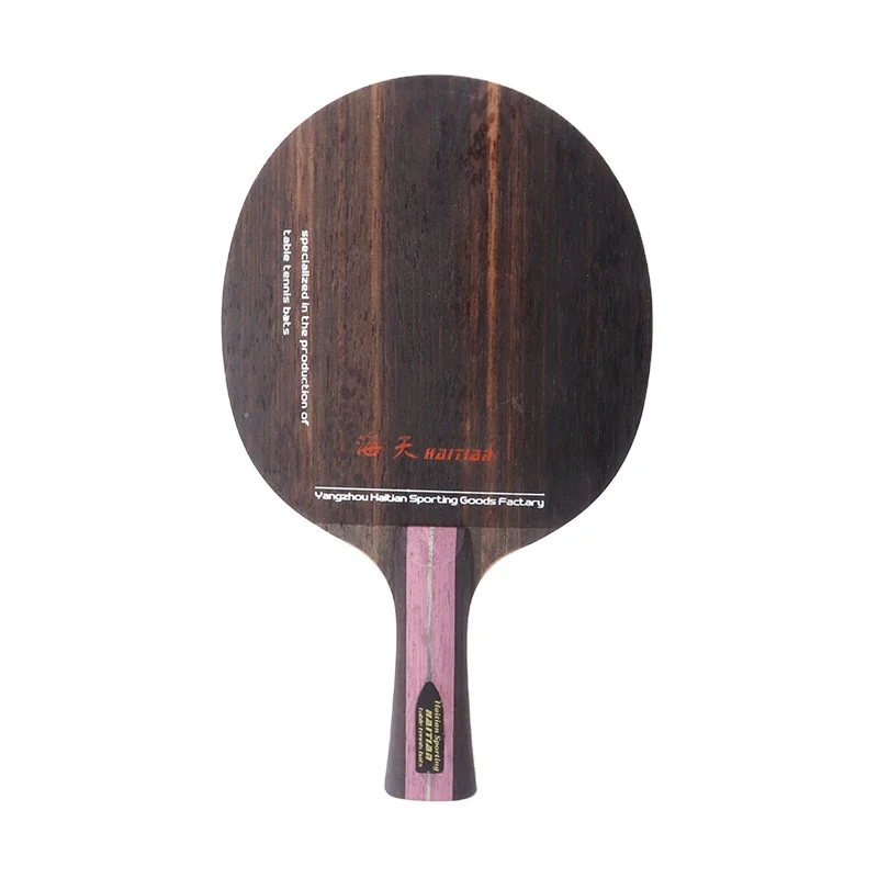 High quality 5 ply pure wood match pingpong paddle ebenolz table tennis racket blade
