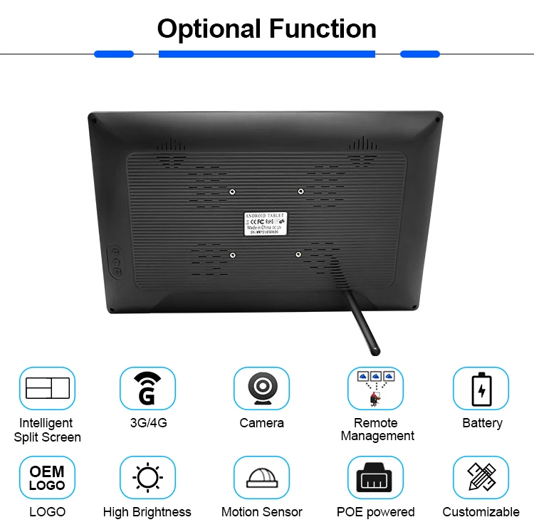 15 дюймов digital signage видео рекламы led ЖК сенсорный экран дисплей с дистанционным управлением