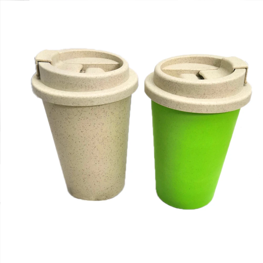 Натуральные многоразовые бамбуковые кружки для путешествий из бамбукового волокна; Кофейные чашки с фиксаторы уход за кожей лица маска с принтом Рик и шелухи Кофе hust пшеничной соломы кружки