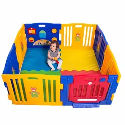 New Customized Factory Price High Quality Baby Plastic Safety Fence Playpen