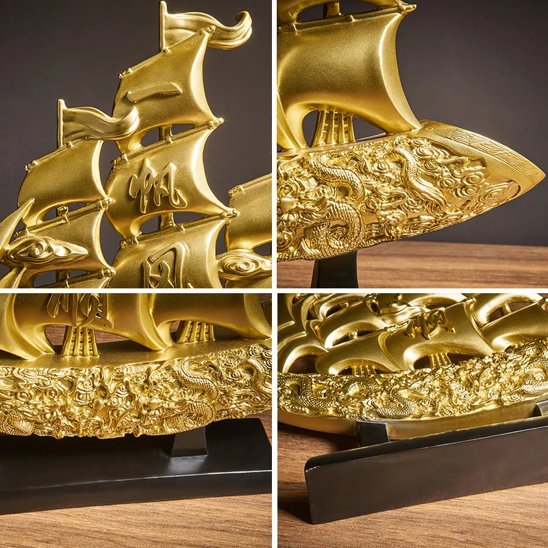 - Sail wind shun sailing boat decoration home wine cabinet light luxury living room office atmosphere housewarming gi