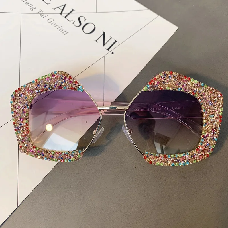 Exaggerated spectacle frame personality female photography prop accessories magazine runway sunglasses