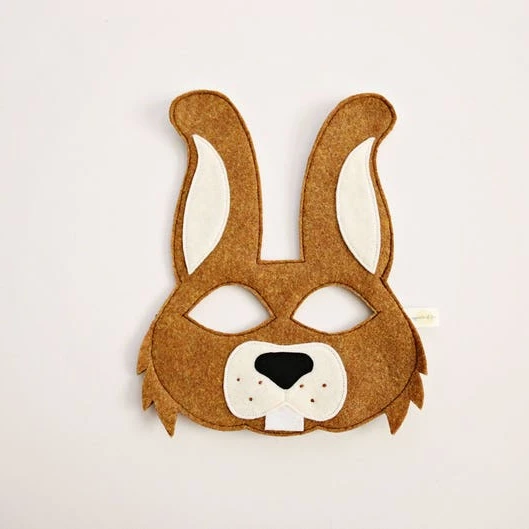 Lovely Rabbit Mask Christmas Felt Party decoration felt animal face mask for kids