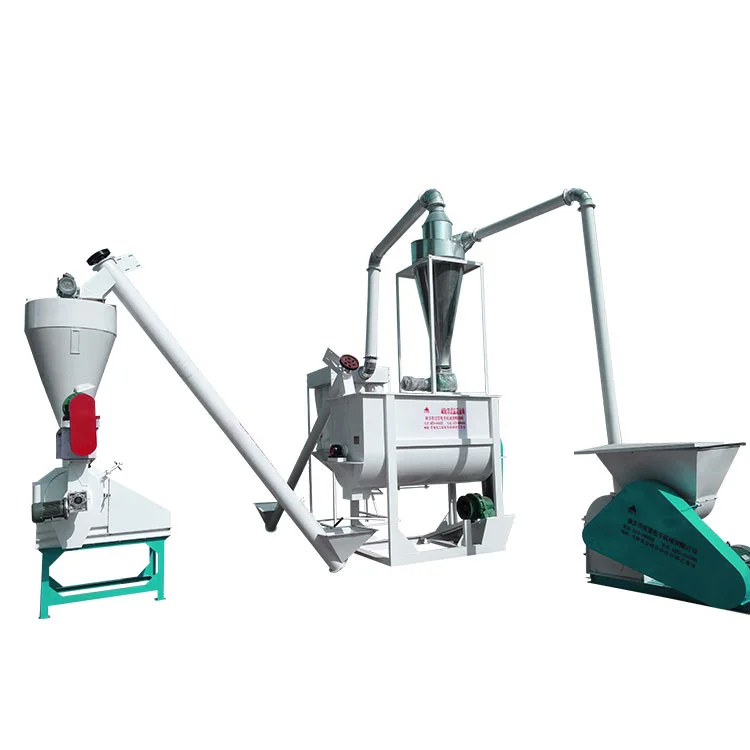 wholesale price poultry livestock pellet feed mill 2tph cattle feed production line