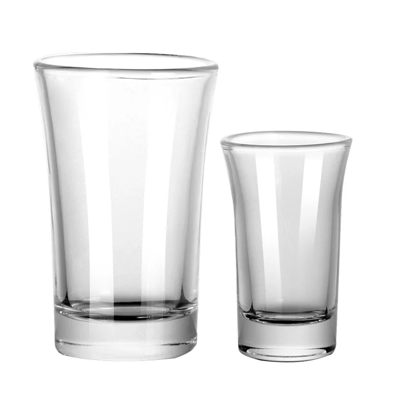 Custom logo clear mini sublimation shot glasses for vodka tequila