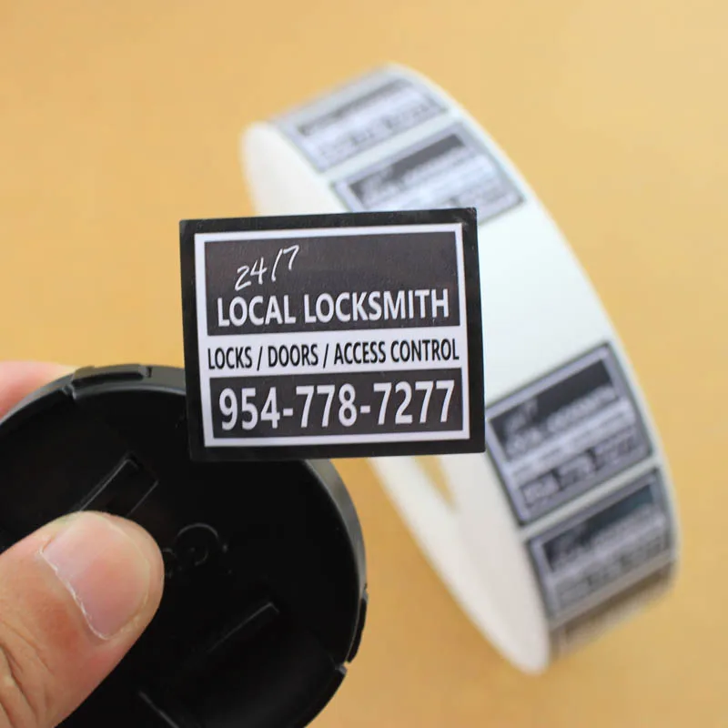 customized Waterproof laminated paper wrap label for glass vial