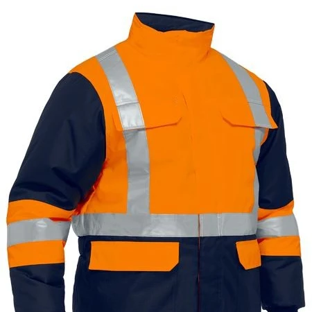 Adhesive two tone visible frozen sustainable source insulation ribbed cuff overalls