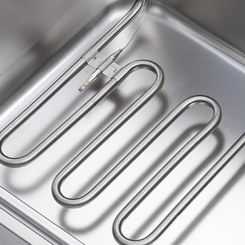 11L+11L Rounded High Quality Stainless Steel Commercial Electric Fryer for Fried Chicken and French Fries