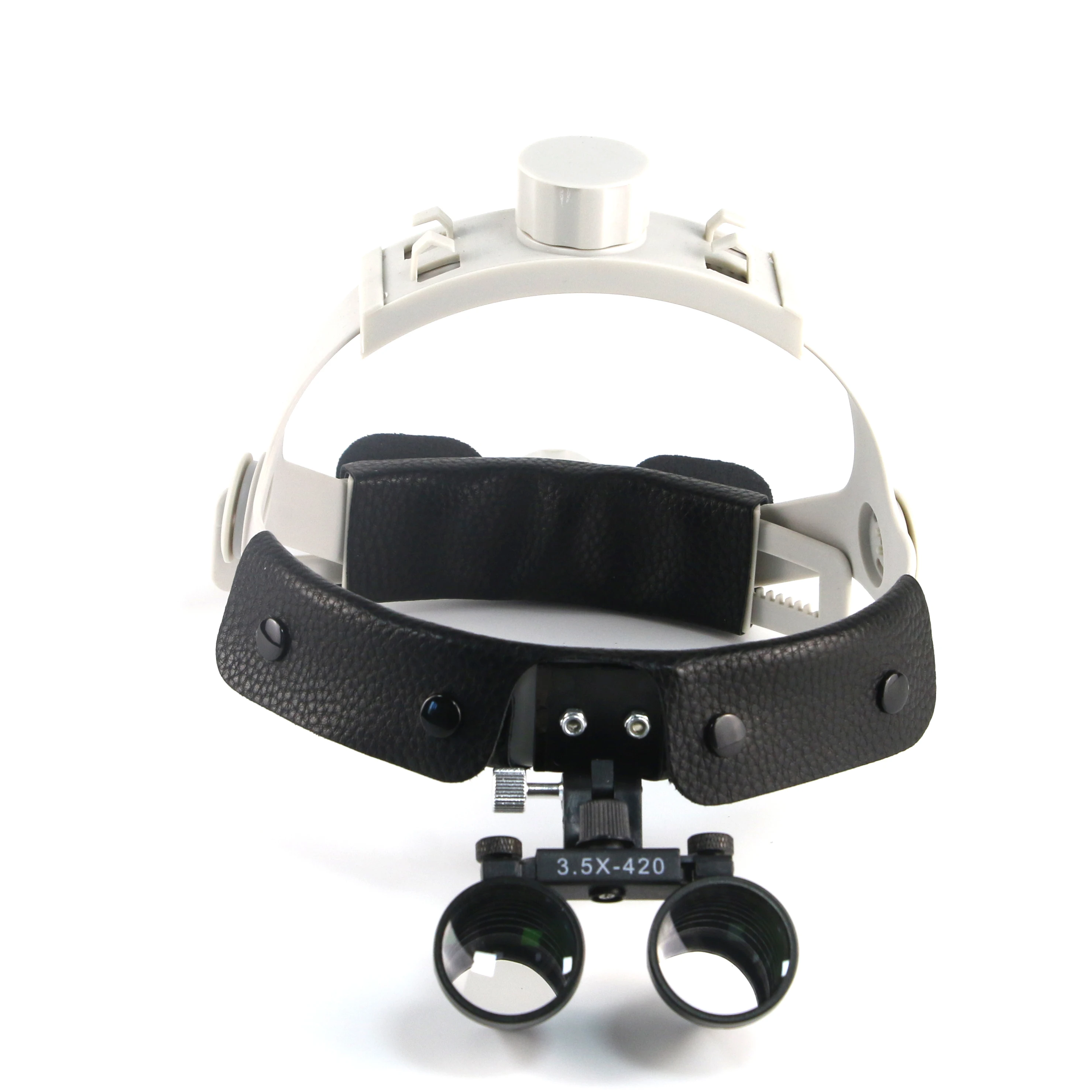 3.5X Headband Binocular Magnifier Dental Loupe Dental Medical Surgical Magnifier Dental Tools Aluminum Box