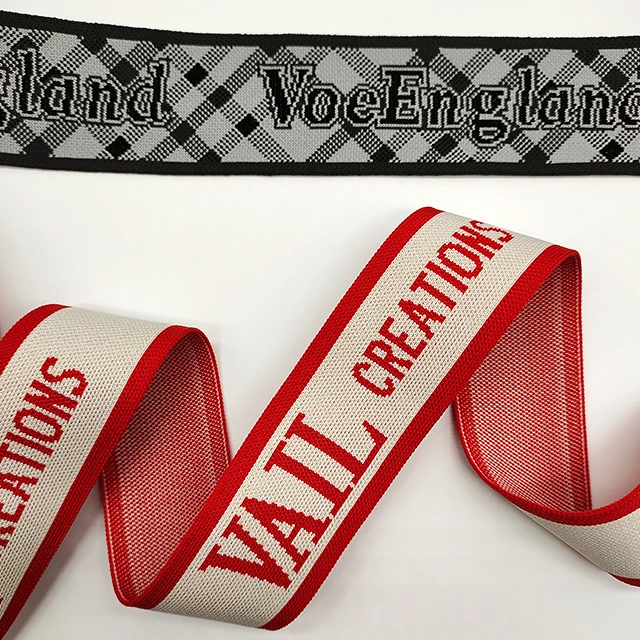 Дешевая одежда на заказ трикотажная жаккардовая лента спандекс эластичная тесьма