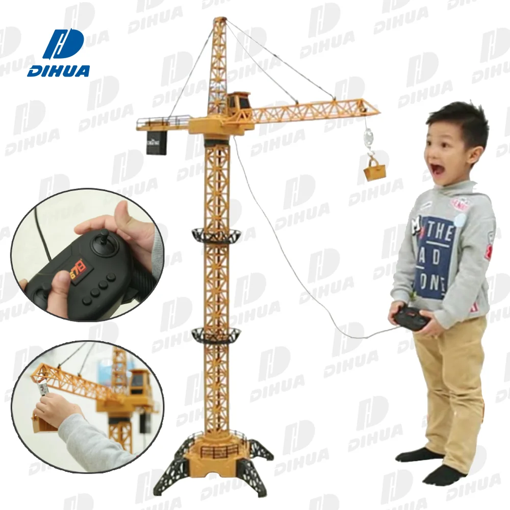 4-канальный башенный кран игрушка для детей 36 25 дюймов модель с высоким подъемом строительный автомобиль автокран подсветкой игры в