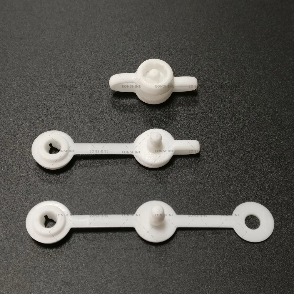 Bulk Disposable Snap Fasteners Wristband Closure Lock Clap One Time Use Plastic Locking Clip