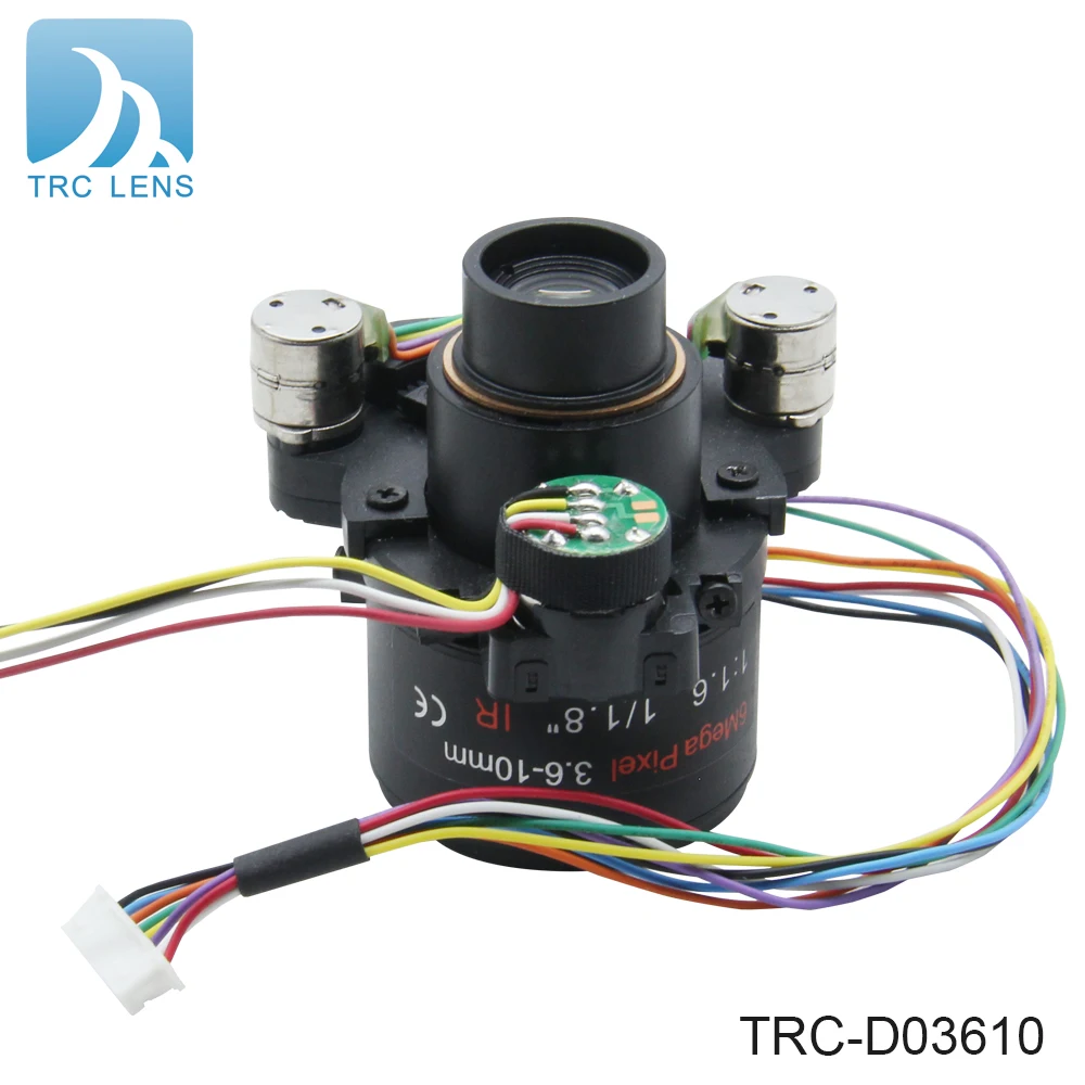 Объектив камеры видеонаблюдения 6MP 3,6-10 мм с моторизованным зумом и двойным двигателем