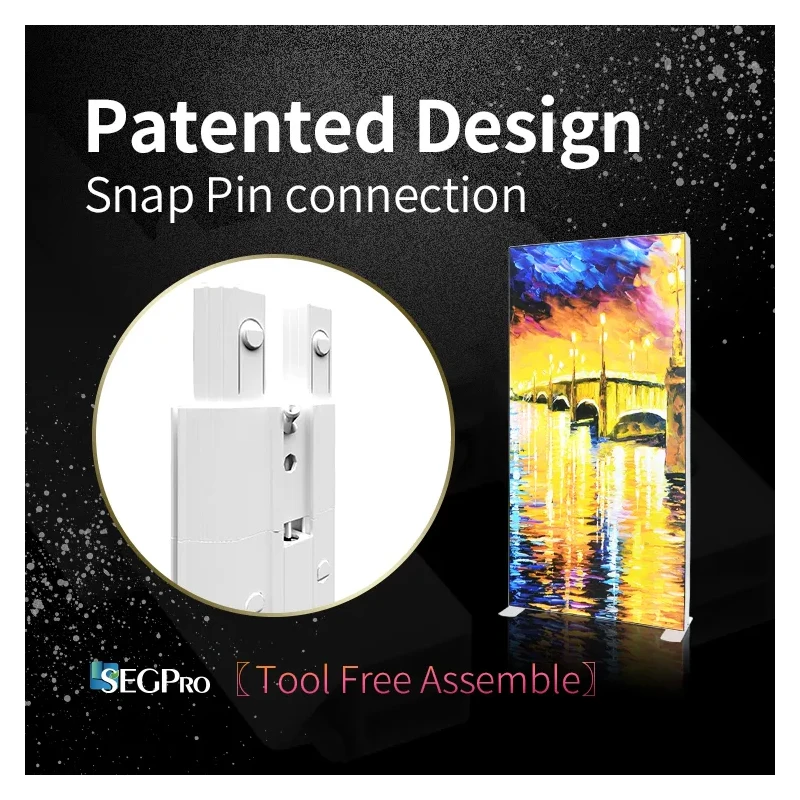 TianLang Led Light Box Frame Portable Trade Show Booth Curved Led Light Box Stand Trade Show Display Booth