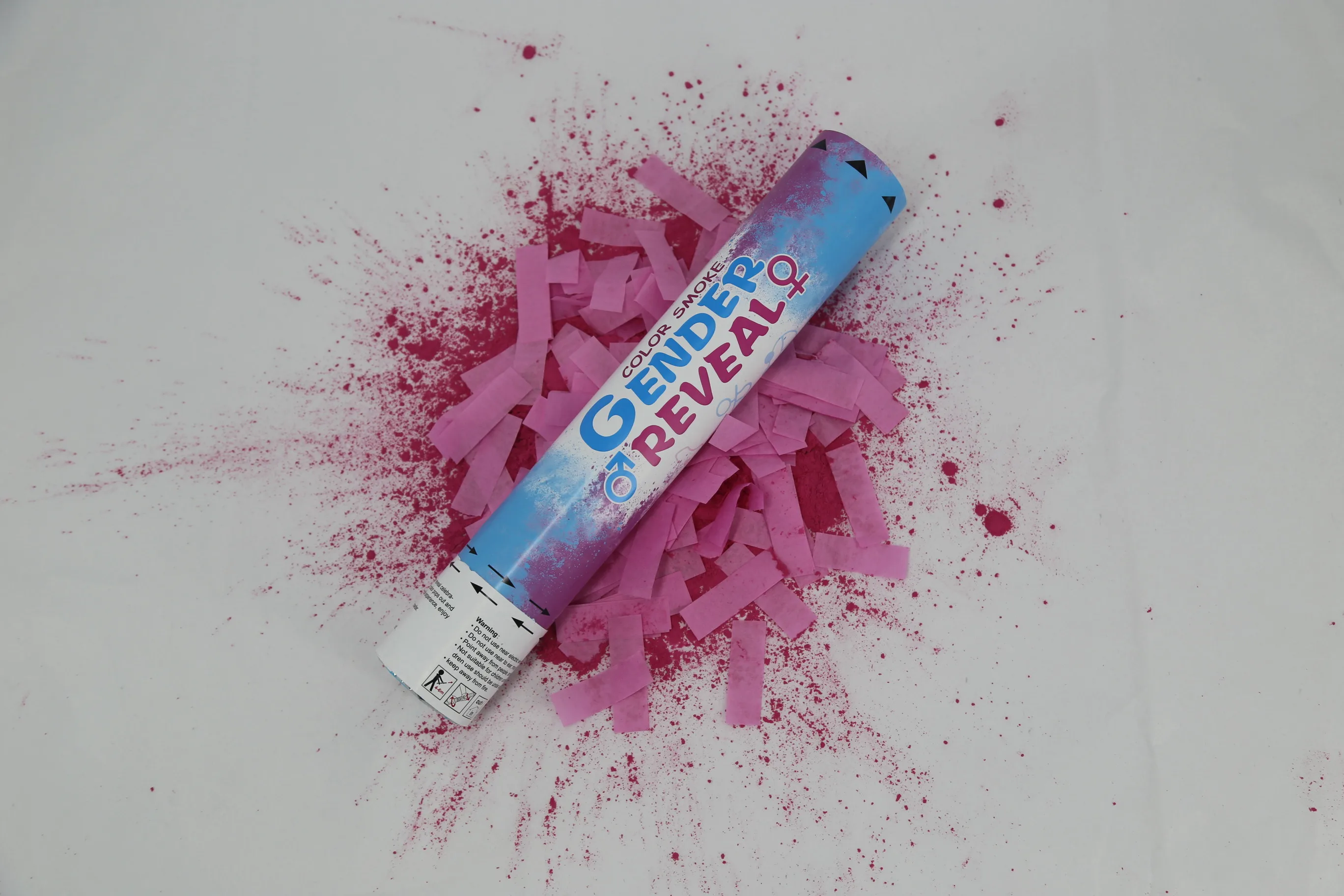 Hot selling 30cm party popper with powder for baby shower smoker party cannon