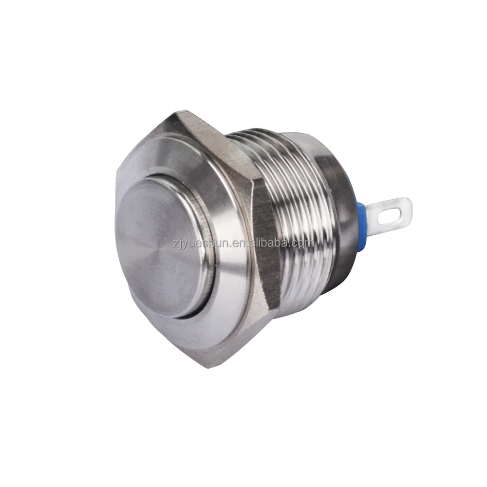 16mm Momentary Switches  automatic door Metal metal push button switch high head
