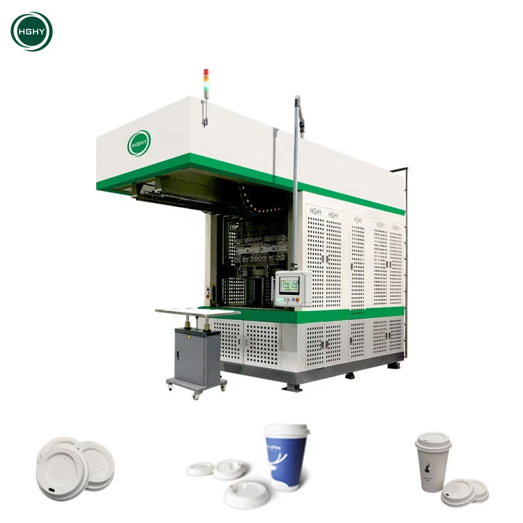 85000 шт/день Zjwd-9575 для кофейной чашки целлюлозно формовочная машина автомат по производству пластиковых Бесплатная чашка крышка делая