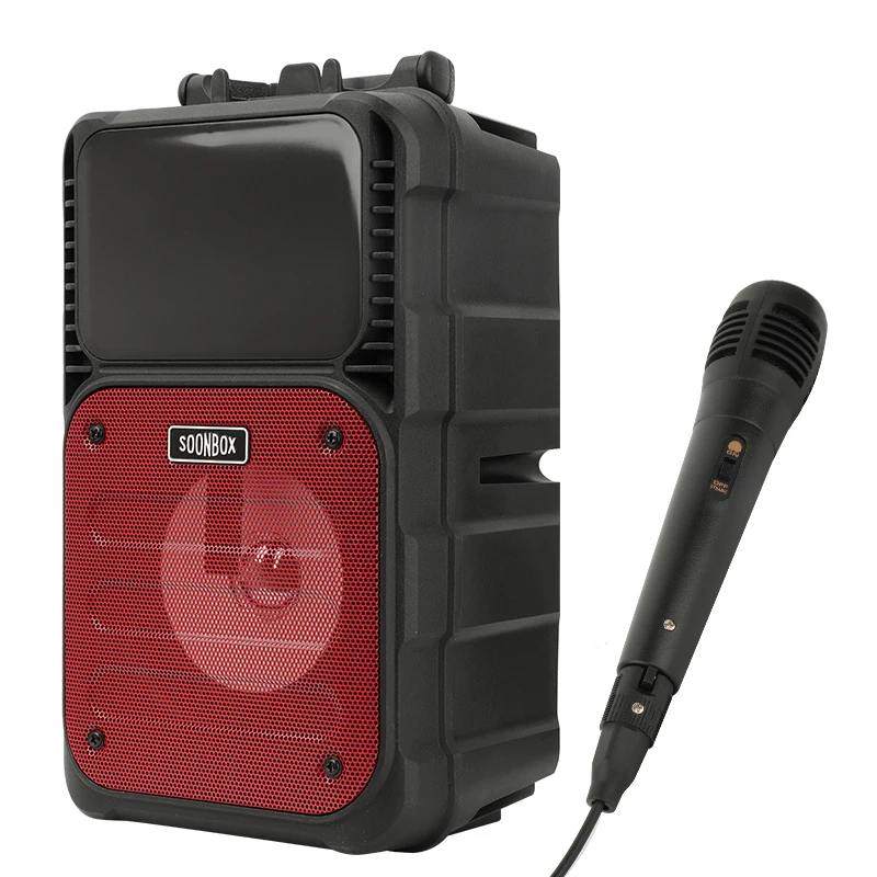 Беспроводные динамики SOMOSTEL 5 Вт BT5.1 1200 мАч со светодиодной подсветкой FM-радио TF-карта AUX функция вызова музыки портативный