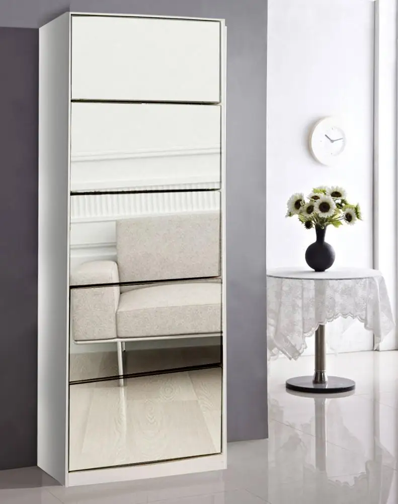 
popular living room 5 mirror door shoe rack cabinet  (62386221731)