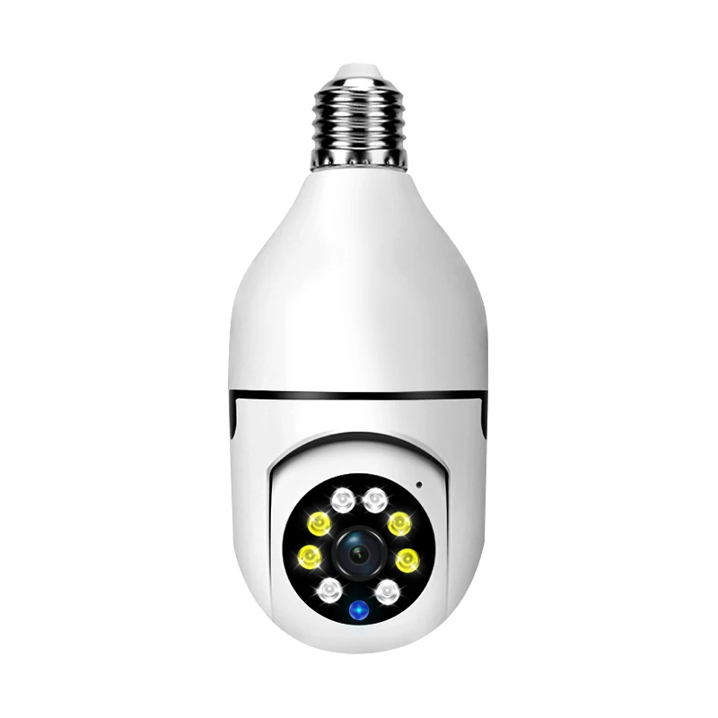 Hot Selling IP66 Waterproof Human Motion Tracking 720P E27 Holder Light Socket Camera P2P Wireless WiFi PTZ Bulb Light camera