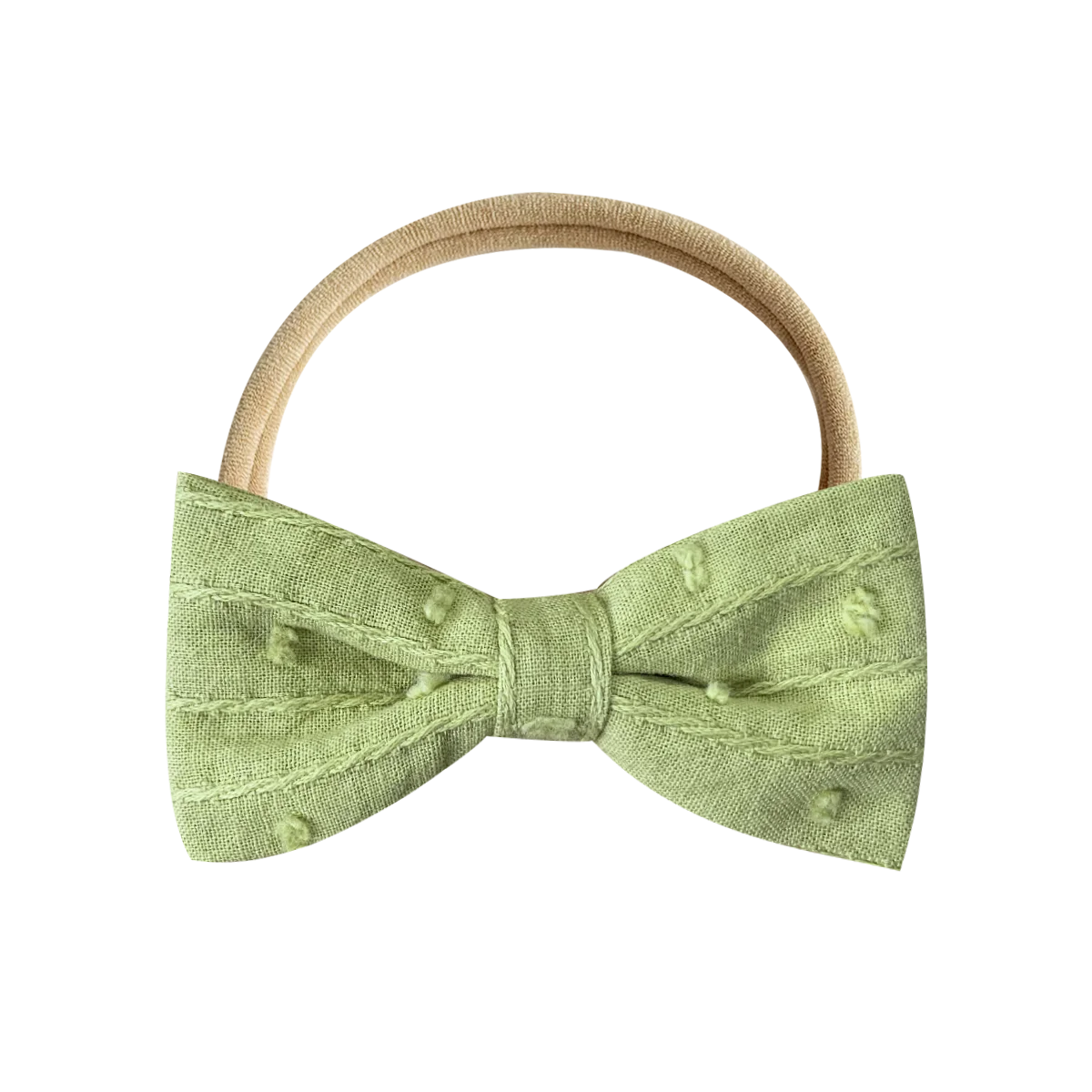 E-Magic sweet Custom set soft 8cm Handmade floral Cotton ribbon bow with hair rubber for girls woman hair accessory