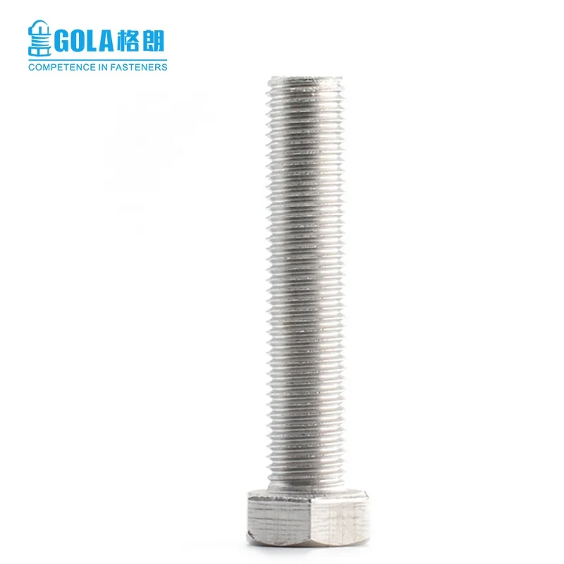  DIN933 DIN931 SS304 A2 70 A4 80 M6 M12 шестигранные болты с плоской головкой A480 нержавеющая сталь 316 шестигранный болт и гайка