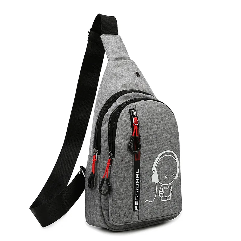 Multifunction Shoulder Crossbody Bag On Shoulder Travel Pack Messenger Pack Chest Bag For Male