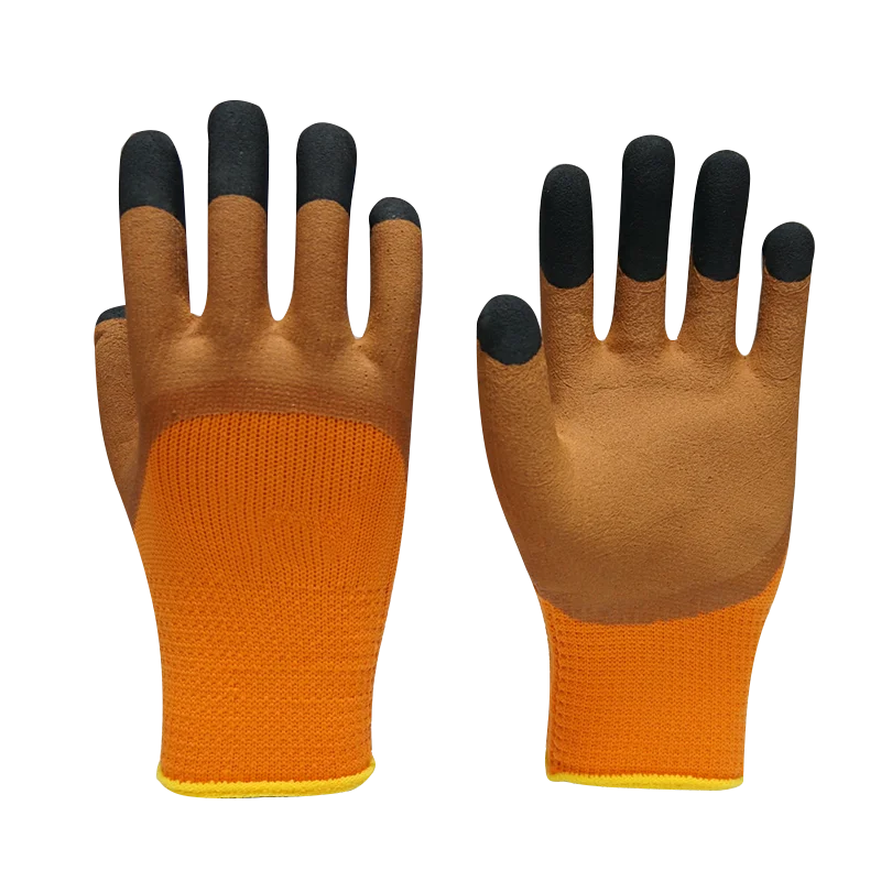 Terry foam 300#gloves Terry Thickened Warm Gloves Nylon Foam Labor Gloves