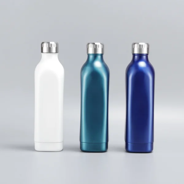  Double Wall Stainless Steel Insulated Vacuum flask 500ml 17oz squared Cola Water Bottle With Custom Laser Engraved