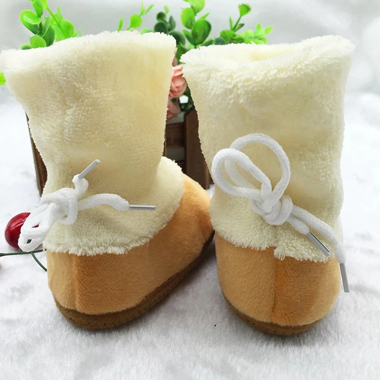 
Unisex soft sole warm girls boys infant booties winter plush baby Socks boots wholesale Toddler Newborn Crib Shoes 