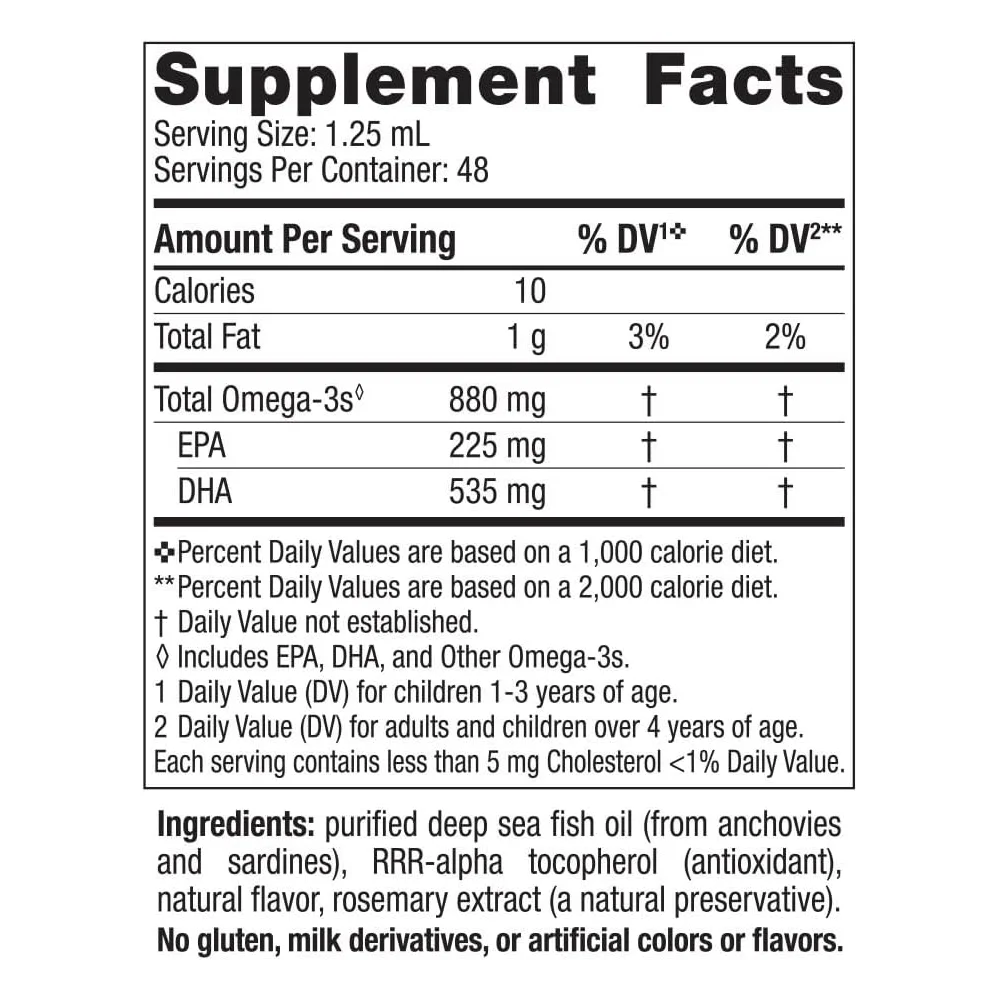 Children DHA Drops Berry Punch Drops for Kids DHA+EPA Total Omega-3 with EPA and DHA For Cognitive & Immune Function