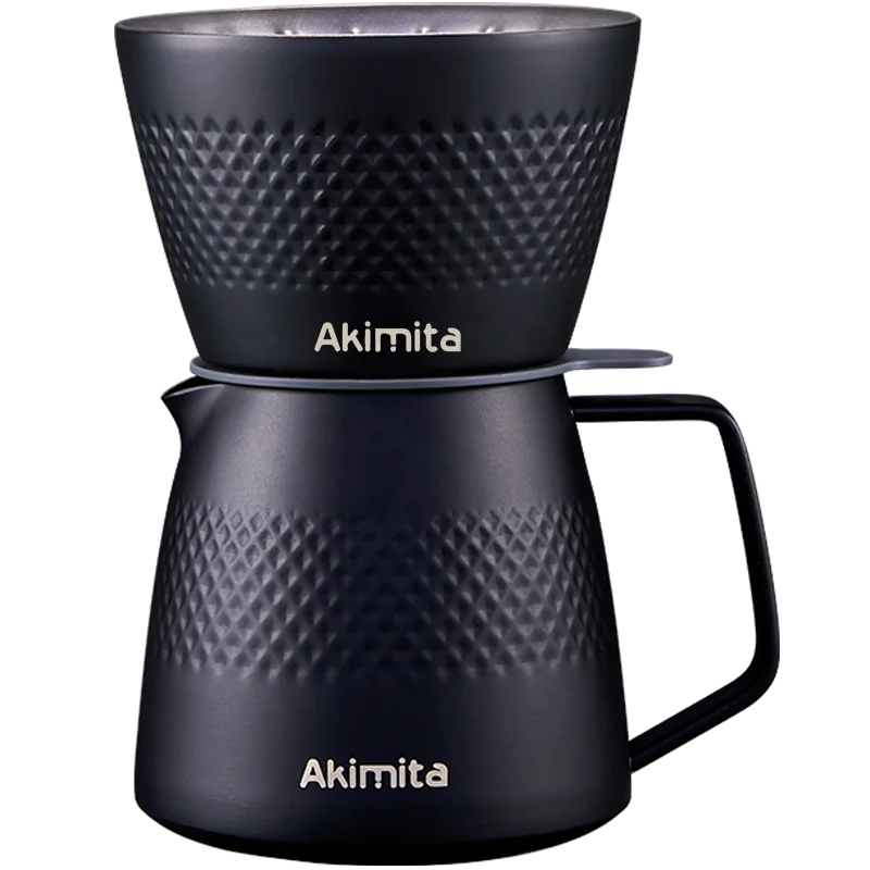 Pour Over Coffee Maker Gift Set Matte Coffee filter and Server Set low price portable coffee dripper