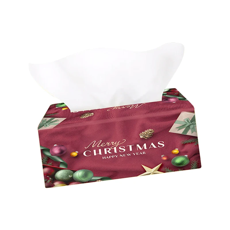Festive Packaging Car Tissue Napkin Tissue Paper Facial Tissues for Christmas