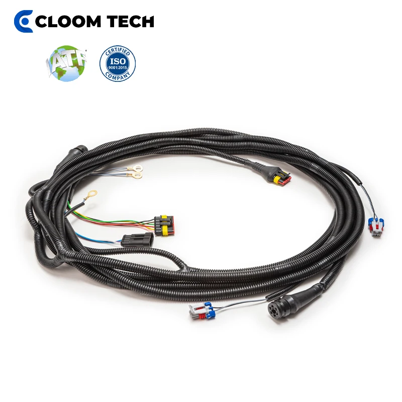 New Control Headlight Wire Harness for Mountain Bike Night Riding Light with Charging Capability