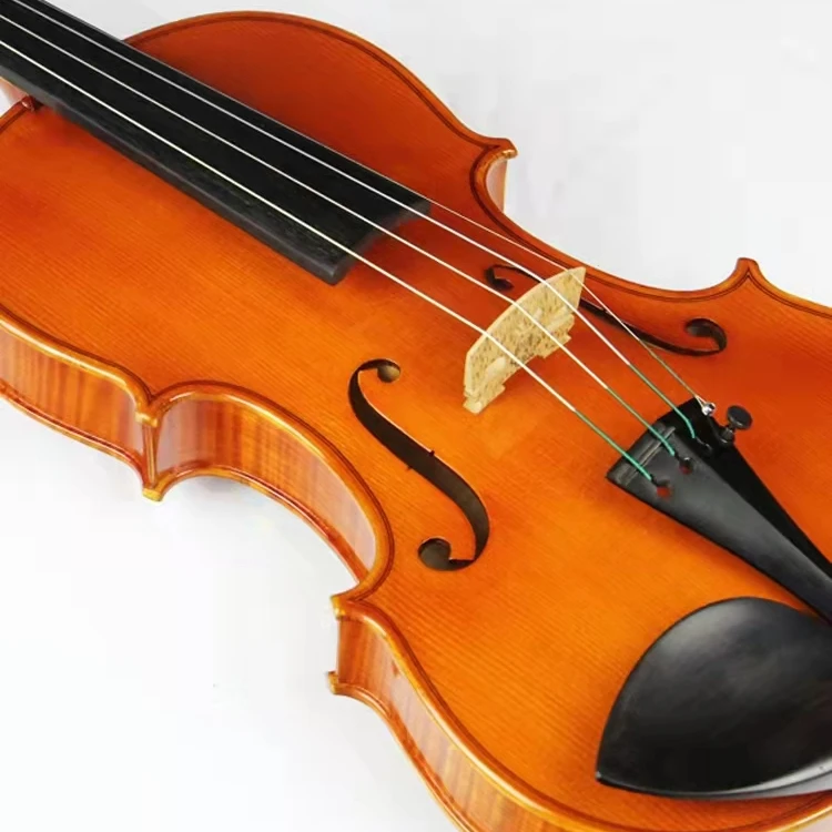 Professionally made handmade 4/4 solo violin for beginner players with violin case included