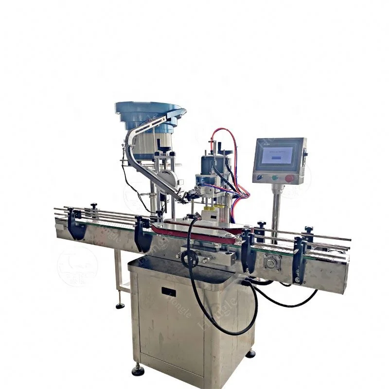 8 High Speed Linear Auto Milk Bottle Capping Machine Fully Automatic Olive Oil Capping Machine Belt