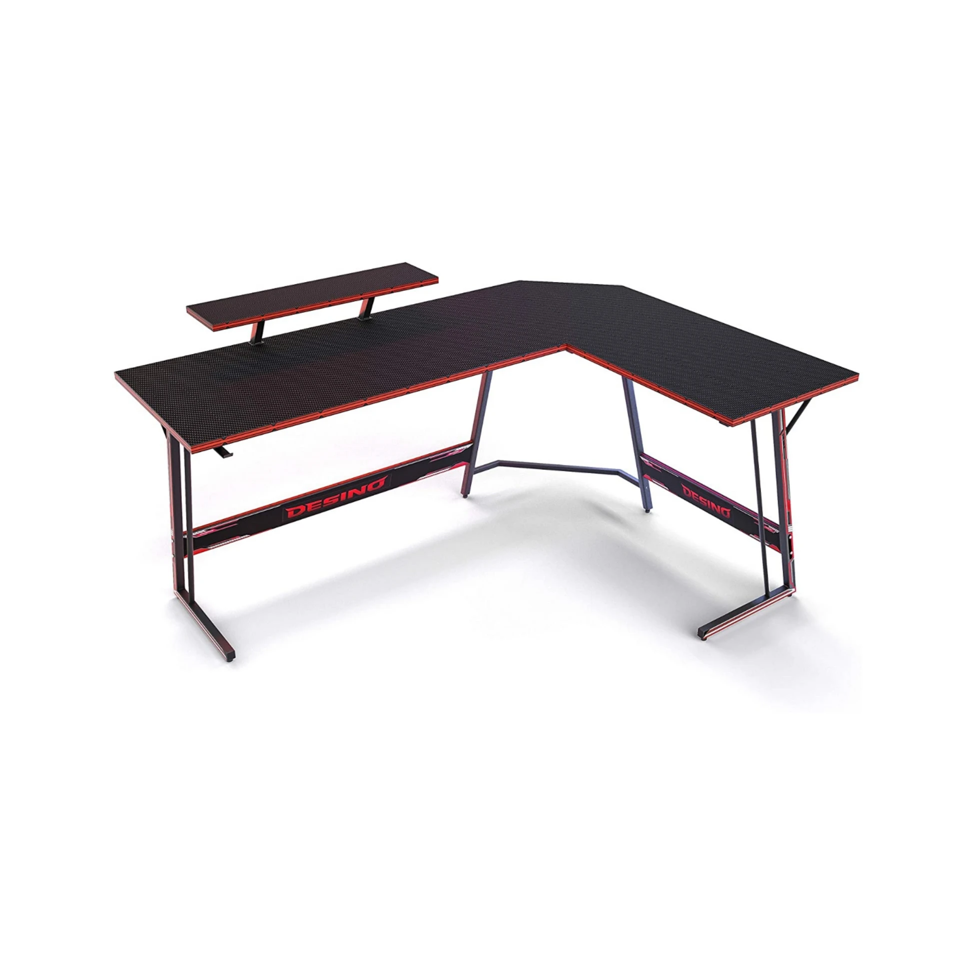 Hot selling modern laptop desk small office computer e-sports game table home computer desk L type Carbon fiber surface